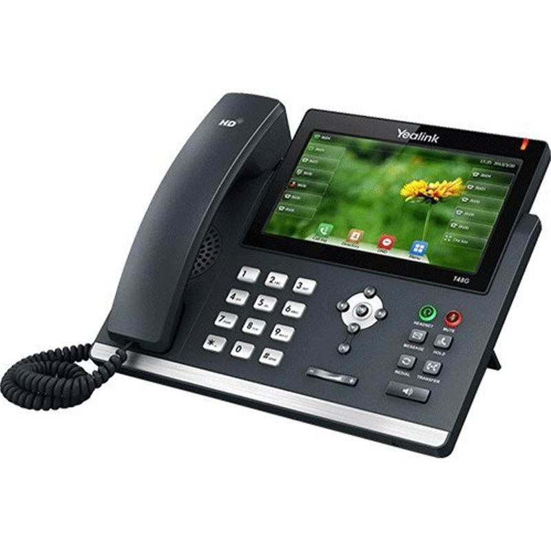Téléphone SIP T48S 16 comptes Giga PoE couleur 7" Téléphone SIP T48S 16 comptes Giga PoE couleur 7"