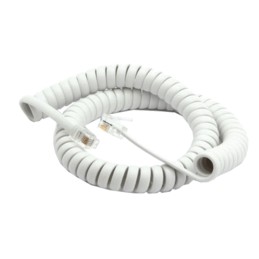 Câble RJ9 spirale blanc...
